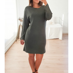 Vestido Punto Fino Verde