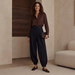 Pantalón Solapa Negro