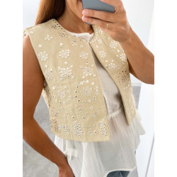 Chaleco Beige