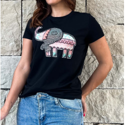 Camiseta Negra Elefante