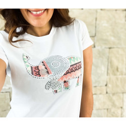 Camiseta Blanca Elefante