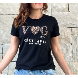 Camiseta VOG negra