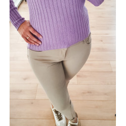 Pantalón Beige Pitillo