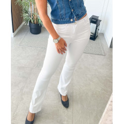 Pantalón Vaquero Blanco Flare